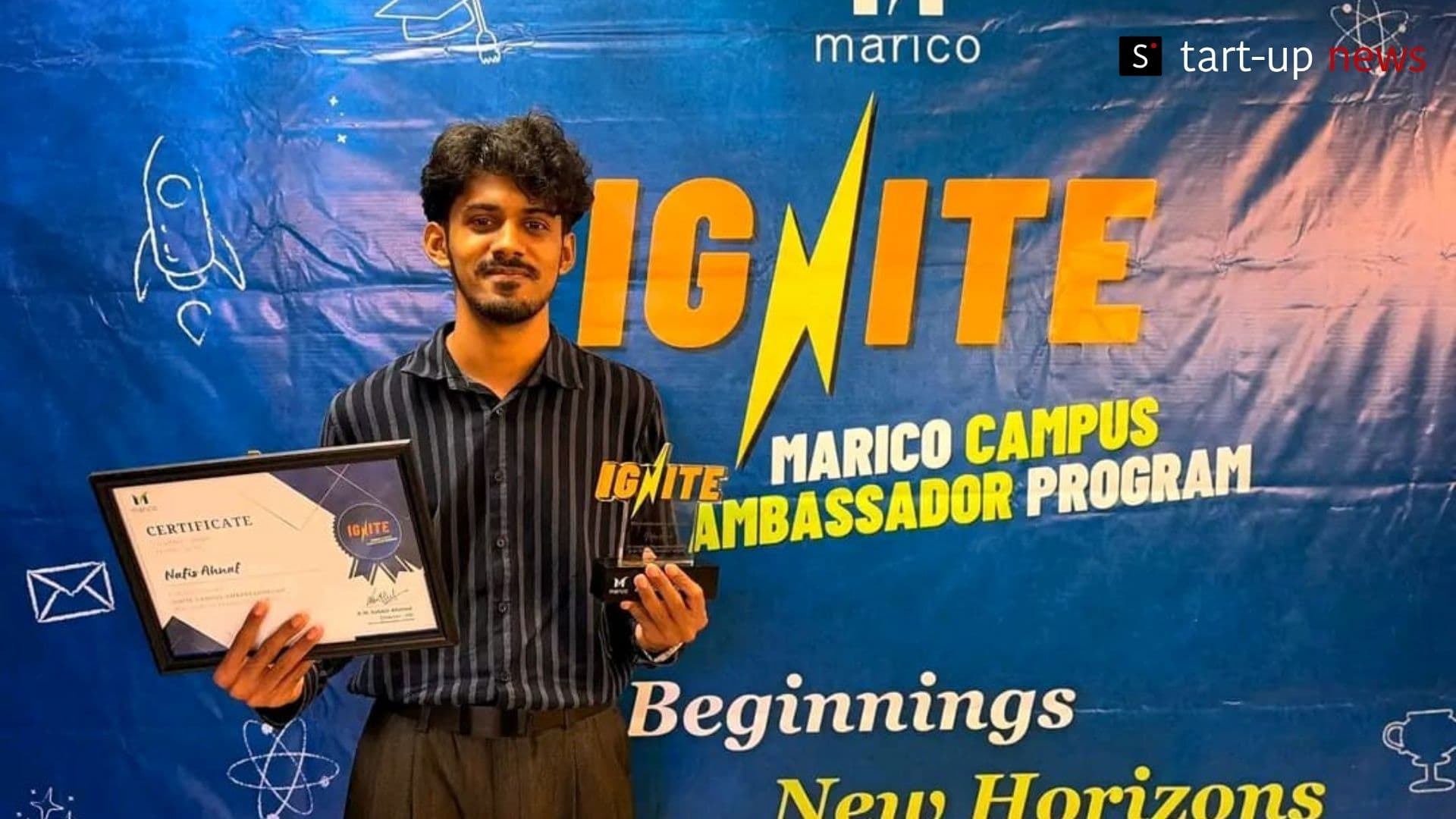 Nafiz Ahnaf Receives Marico Bangladesh’s Emerging Excellence Award.